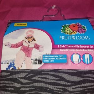 Fruit of the Loom size 10/12 thermal underwear